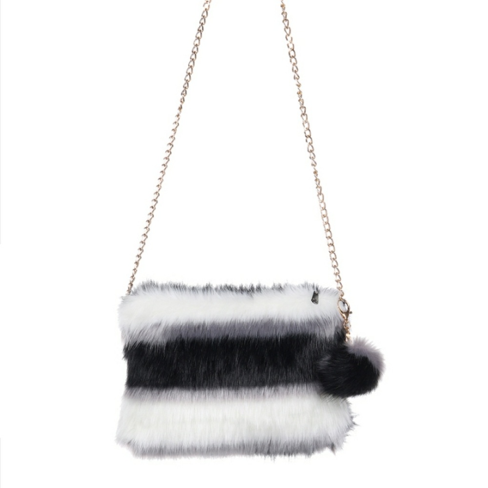 Faux Fur Hand Bag